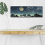 Wallity Lienzo Decorativo Iluminado con LEDs 30 x 90 cm Multicolor